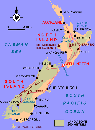 NZ map